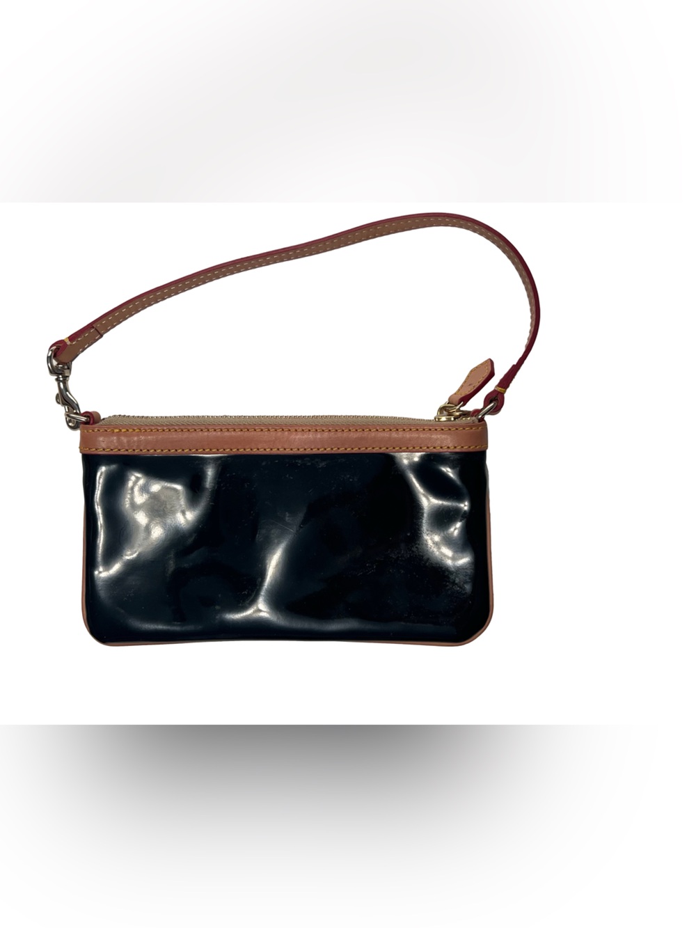 Vintage Dooney & Bourke Wristlet in black patent - Picture 2 of 5